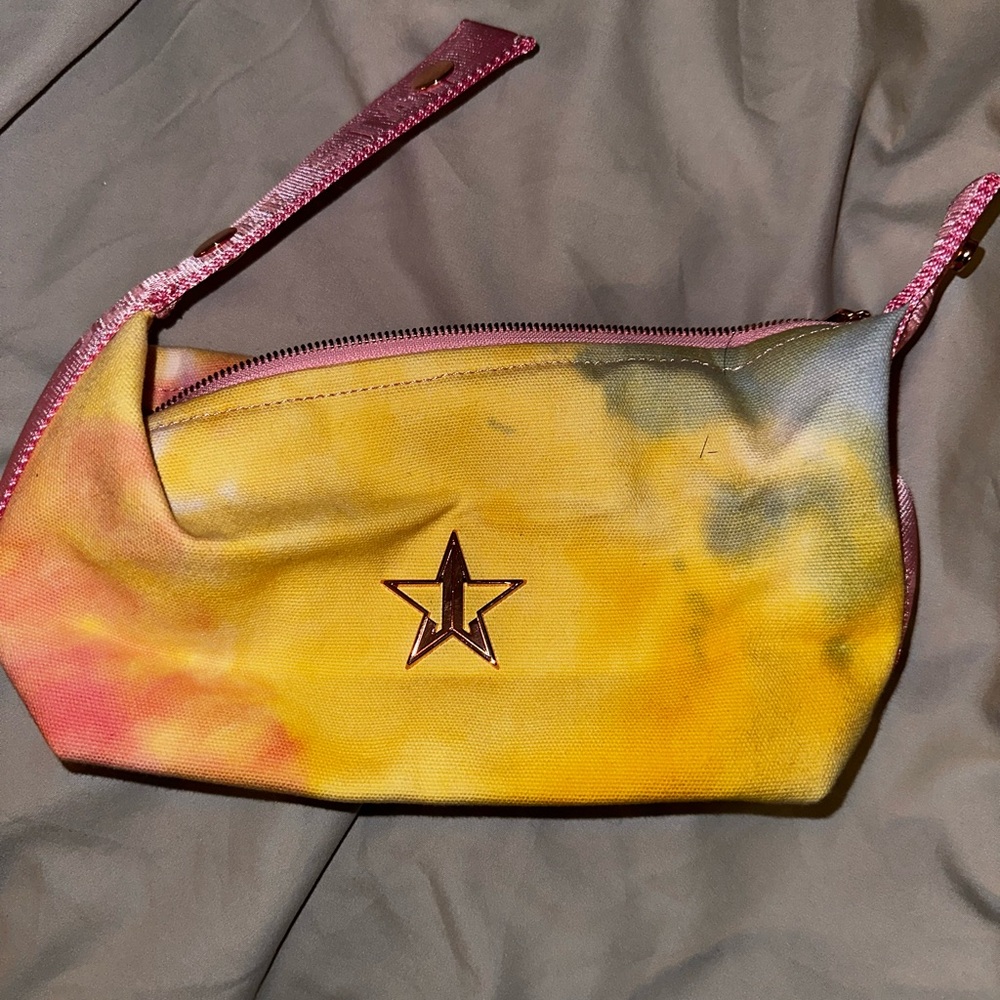 NEW Jeffree Star Cosmetics Spring 2021 Box Exclusive Tie Dye Makeup Bag Purse